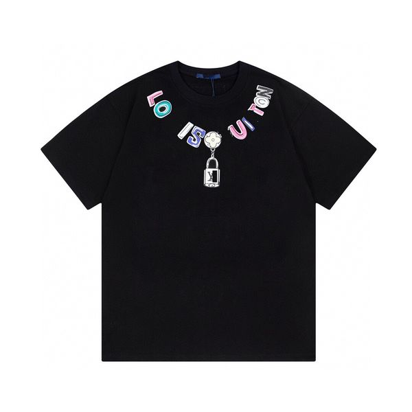 

2022 summer men's t-shirts fashion mens womens designers t shirts for men s palms luxurys letter embroidery tshirts clothing short ang, White;black