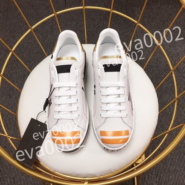

new designer calfskin casual shoes reflective sneakers vintage leather trainers fashion shoes leisure shoe platform lace-up women mens sneak, Black