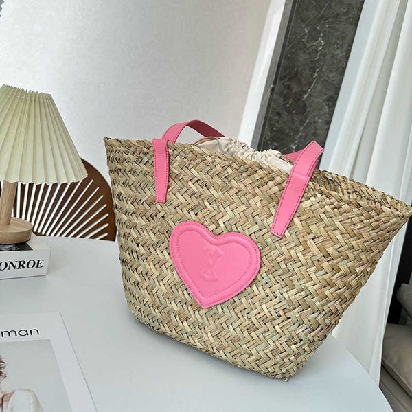 

luxury beach bag designer beach bags woman handbag casual holiday woven shoulder bags women straw tote shopping purse 230411