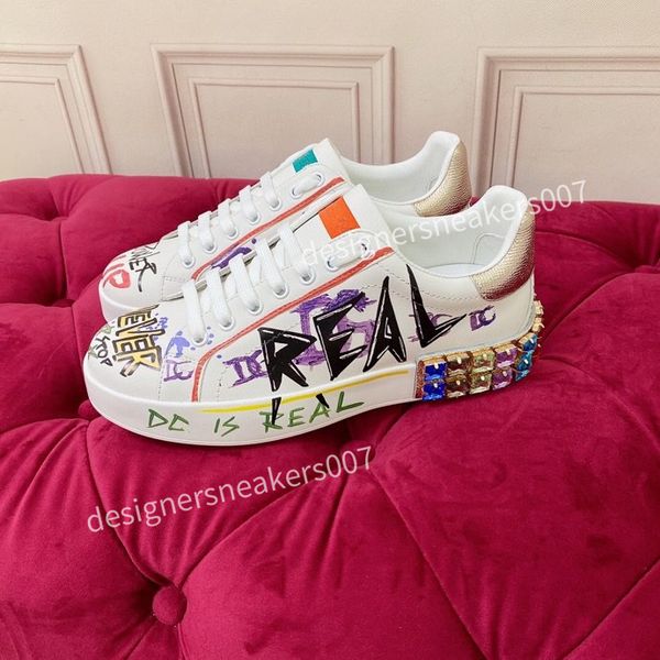 

new quality fashion casual shoes sneaker fashion women shoe platform trainers strawberry mouse wave mouth print2023, Black