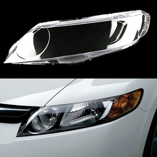

front headlamps transparent cover lampshades lamp shell masks headlight shell cover lens light caps for honda civic 2006~2011