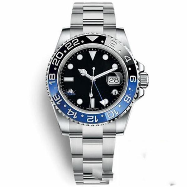 

master ceramic bezel mens watch glide lock clasp strap automatic blue black watch sports crown watch wristwatch orolo303d, Slivery;brown