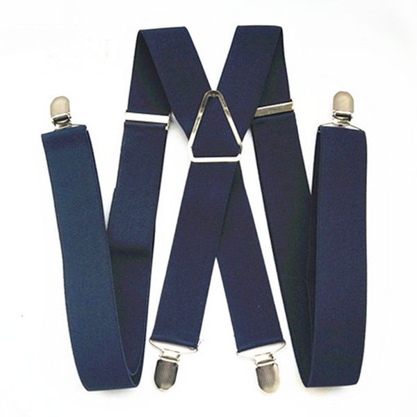 

suspenders bd054l xl xxl size suspenders men adjustable elastic x back pants women suspender for trousers 55 inch clips on navy blue 230411, Black;white