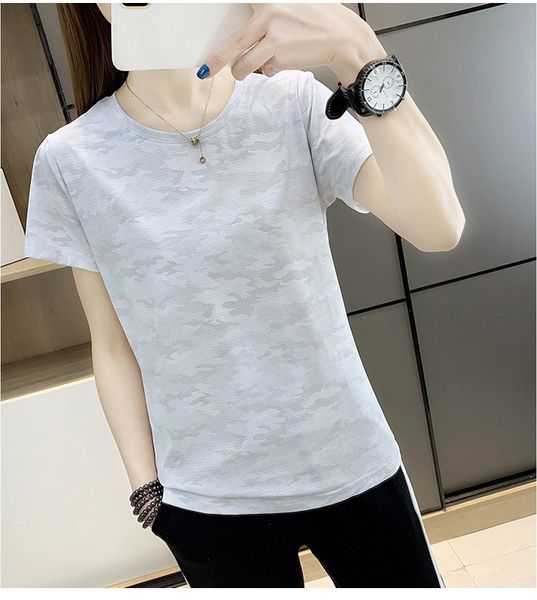 

2023 men's latest style t-shirt shirt summer ice silk t-shirt custom ultra thin breathable sports fashion quick dry crewneck couple top, White;black