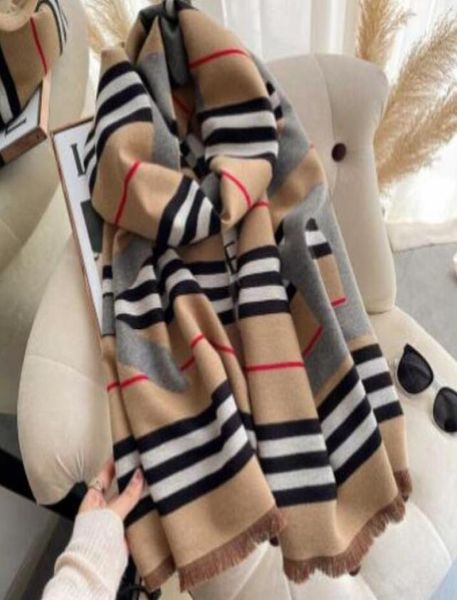 

2021 classic fashion scarf new autumn and winter warmth imitation cashmere ladies midlength shawl k20 18070cm3636148, Blue;gray