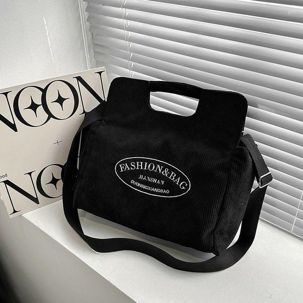 

shoulder bags trend bag corduroy handbag women's fashion western style crossbody large capacity tote