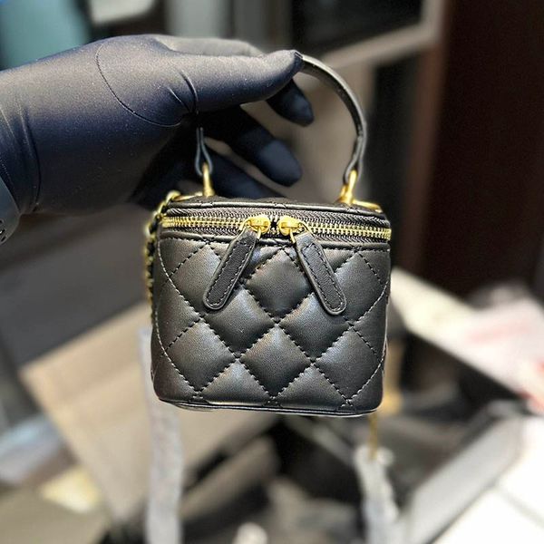 

women mini cute handheld cosmetic bag evening red envelope diamond lattice leather versatile classic zipper crossbody designer bag fanny pac