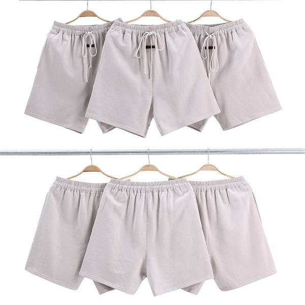 

Fog high street men streamer drawstring retro loose khaki cotton fleece shorts
