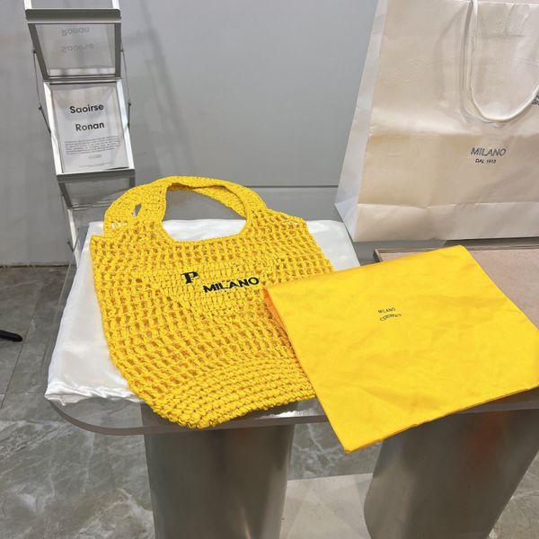 

summer soft straw beach shopping bags large women handbags knitting canvas shoulder bag embroidery design casual hollow out tote