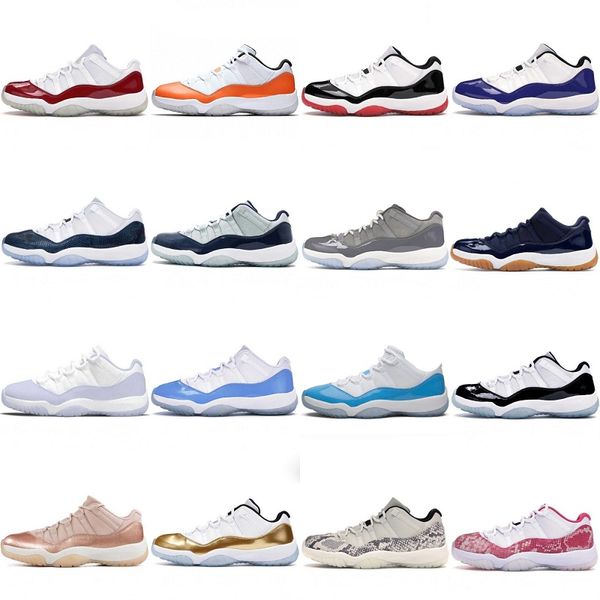 

jumpman 11 11s basketball shoes designer 25th anniversary men women og gamma legend unc platinum cool grey bright cherry citrus blue concord