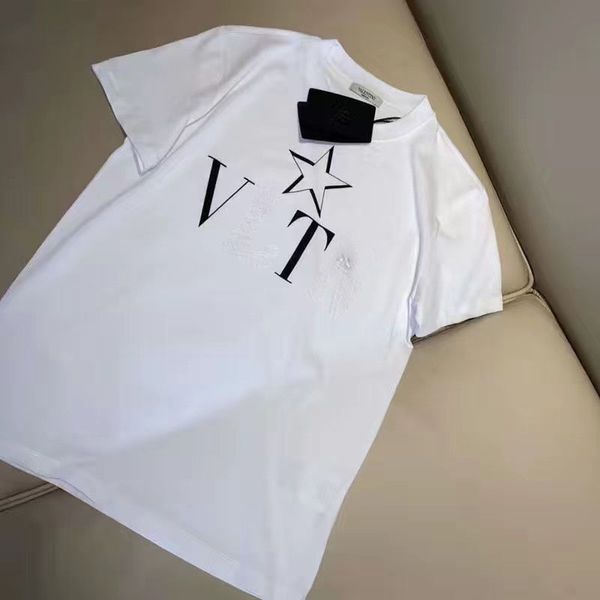 

men's t-shirts mens tshirts designers clothes fashion cotton couples tee casual summer men women clothing brand short sleeve tees desig, White;black