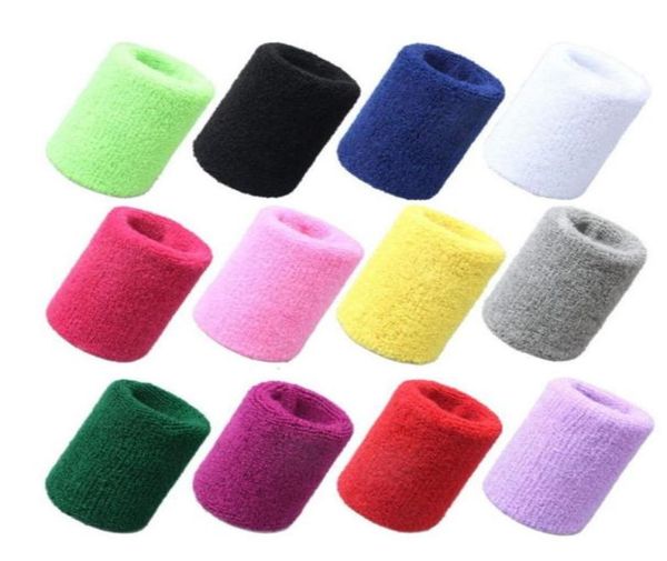 

1pcs cotton wristbands wrist band bands sweatbands sweat for sport tennis running travel gym cycling safe bag support4780847, Black;red