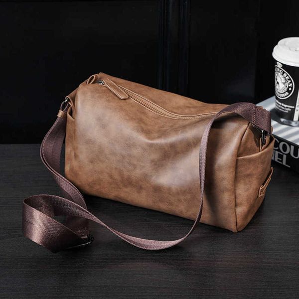 

large size men's backpack luxury soft pu leather backpack male computer bag fashion travel camping backpack student school bags 230411