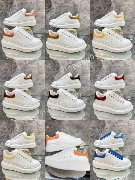 

2023 new designer brand womens men casual shoes men leather lace up white sole espadrilles oversized flats, Black