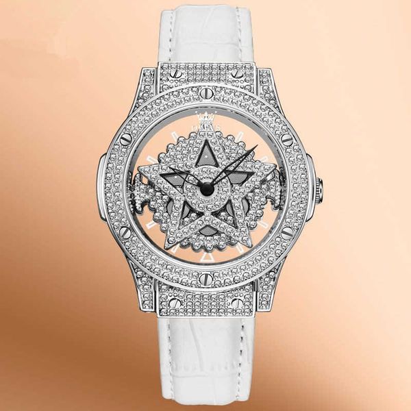

2023 factory wholesale new valentine's day quartz watch for female light luxury with diamonds and star women's watch zt1b, Slivery;golden