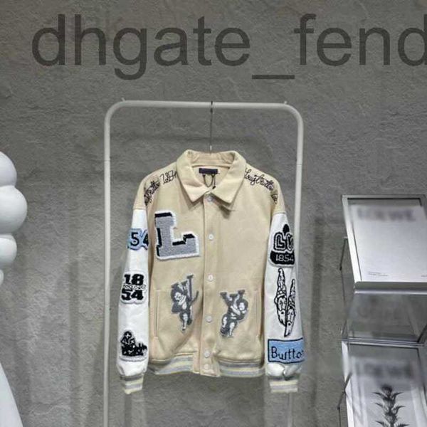 

men's jackets designer baseball uniform flat embroidery pull side high streets menjacket color black white size 2xl/3xl 26kp, Black;brown