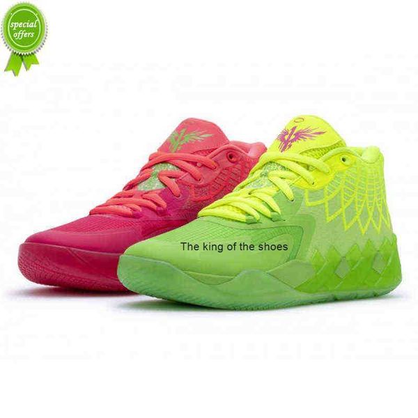 

2023mb.01 shoesbasketball shoes mb.01 rick and morty basketball shoes for sale lamelos ball men women iridescent dreams buzz city rock ridge, Black