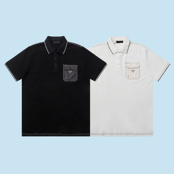 

mens designer polo shirt summer shirt embroidery short sleeve casual men t shirt luxury short sleeve men's top, White;black