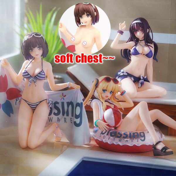 Gun Toys How to Raise a Boring Girlfriend Megumi Kato Kasumigaoka Utaha Eriri Swimsuit Ver PVC Action Figures Adult Collection M