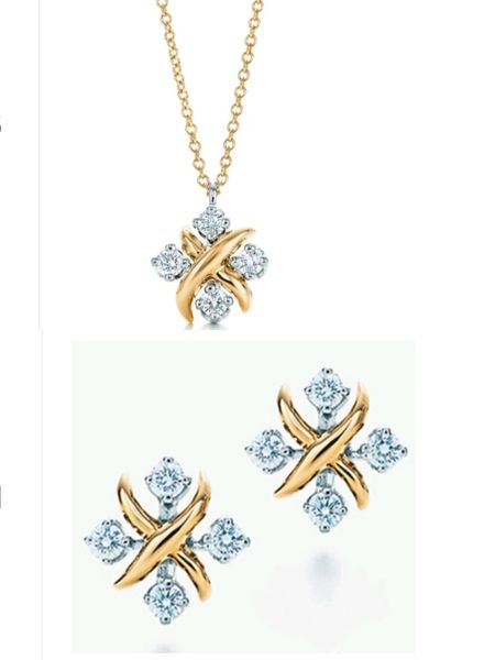 

gold designe flower 925 silver platd pendant necklaces for women men set trendy diamond designer fashion wholesale jewelry party christmas w