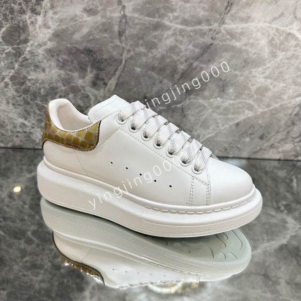 

2023new designer brand womens mens casual shoes men leather lace up white sole espadrilles oversized flats, Black