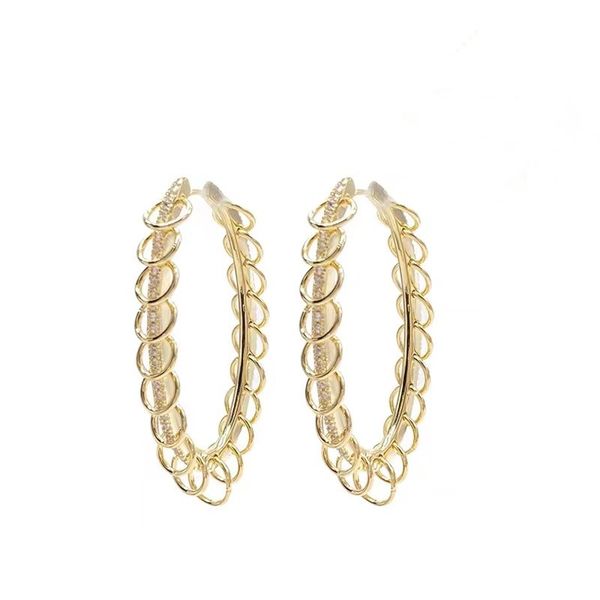 

charm casual natural style suitable for all occasions designer earrings fashionable new hollow earrings, Golden