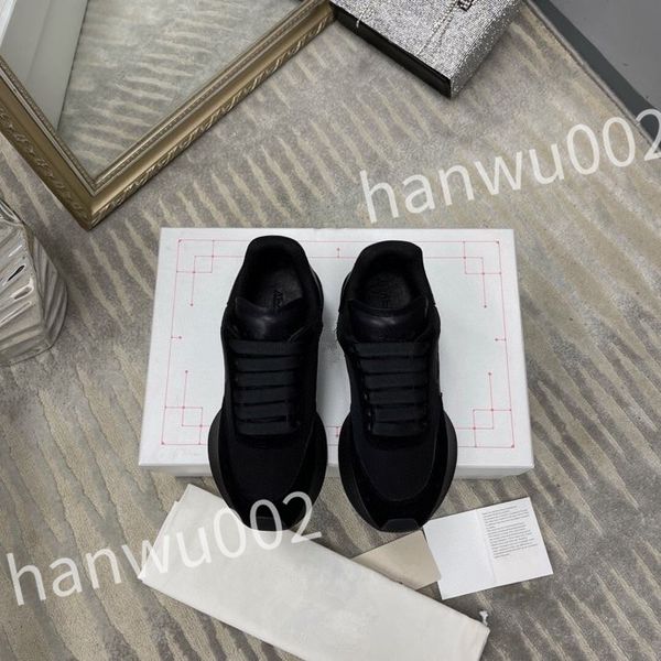 

2023 new designers shoes canvas sneakers fashion platform trainers calfskin cotton sneaker rubber casual shoe, Black