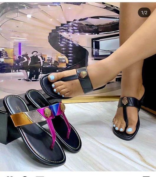 

slippers hardware diamond buckle flip flops 2023 women slides outdoor beach slipper females woman large size ladies sandal s shoes 230411, Black