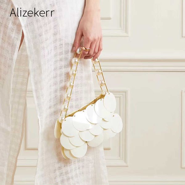 

evening bag pearl sequin bag women summer new elegant designer beads clutch wa