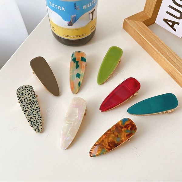 

fashion hair clips for women elegant colorful 6cm duckbill clip girls barrettes hair accessories hair clip korean hairclip, Slivery;white