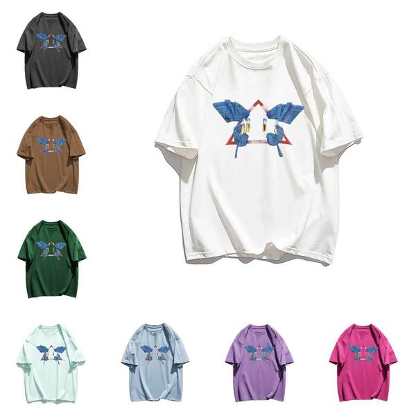 

women's t-shirt anine bing womens women tshirt designer shirtsbutterfly tees 2023 ss short sleeved summer loose cotton sweatershirt ca, White