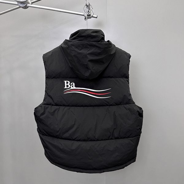 

Winter Cotton Vest Designer Warm Short Coat for Men Women Street Letter Fashion Outerwear 2 Colors, C2