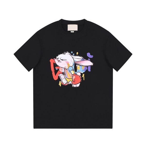 

2023 designer letter print men's t shirt street hip hop high street short sleeve women's t shirt fashion couple sweatshirt y87s3s, Black;brown