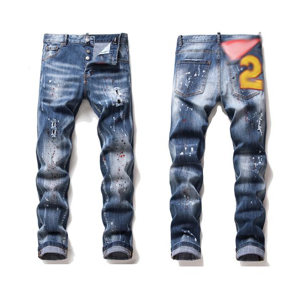 

denim men jeans blue black ripped pants version skinny broken italy style bike motorcycle rock jean