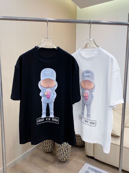 

2023 mens fashion t shirt designers men clothing black white tees short sleeve women's casual hip hop streetwear tshirts, White;black
