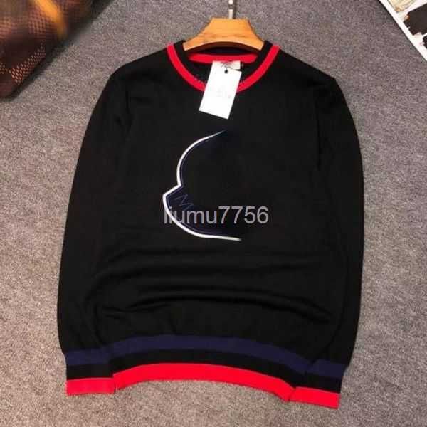 

22ss hoodies mens monclair sweatshirts sweater long sleeve tshirt men women sweatshirt embroidered hoodie pullover jacket plus size w0kl, Black
