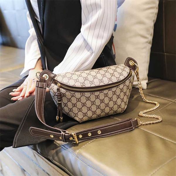 

designer bag small bag women's 2023 new fashion network red fashion waistpack ins super fire bag versatile chest bag women's cross