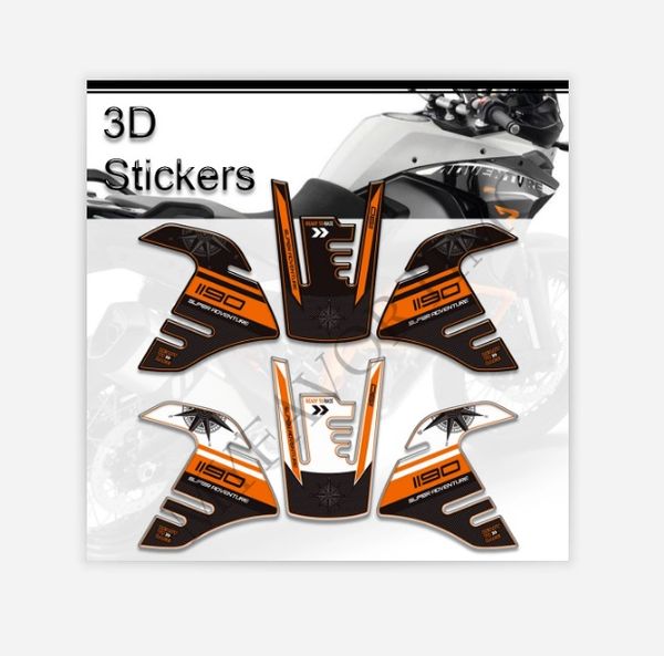 

motorcycle 3d sticker fuel tank paint pad side grip 1190 super adventure r s adv gasoline kit