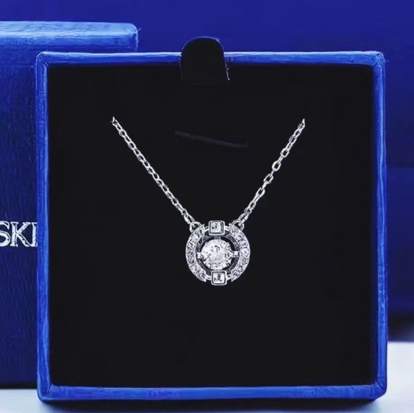

necklace designer classic luxury pendant necklace women's necklace luxury design jewelry allergy free, Silver