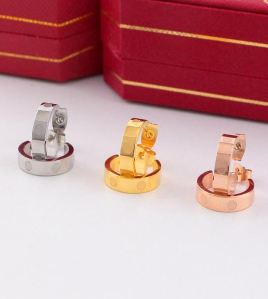 

classic designer charm earring cuff jewelry for female stainless steel c shape gold women love earrings gift3467776, Golden
