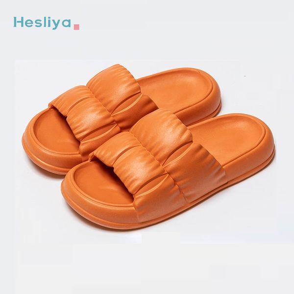 

slipper s soft sole cloud summer beach flip flops thick platform slipper women korean eva slides for home sandals woman 230411, Black