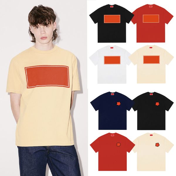 

2023 luxury vintage t shirts with men designer red label letters triangle label short sleeve cotton women white black casual fashion crewnec