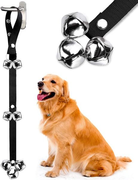 

Puppy Bells Dog Doorbells for Door Knob/Potty Training/Go Outside-Dog Bells for Puppies Dogs Pet Cat for Dog Lovers-Premium Quality-3 Snaps for Length Adjustment