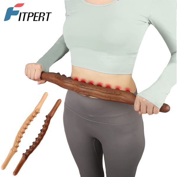 

back massager wood therapy lymphatic drainage massage roller stick tools fascia blaster stomach cellulite massager for neck back waist leg 2