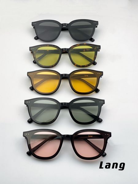 

sunglasses korean brand gentle lang sunglasses for small face men women round acetate polarized uv400 sunglasses gm 230411, White;black
