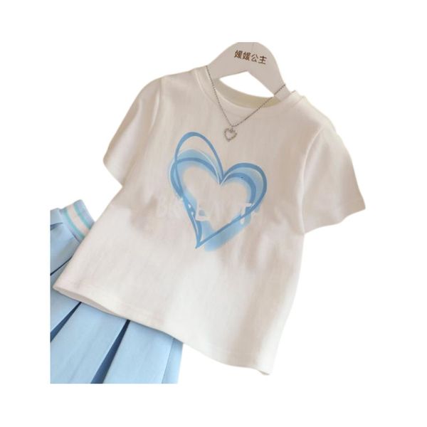 

t shirts children s summer white cotton t shirt 123 01012 230411, Blue