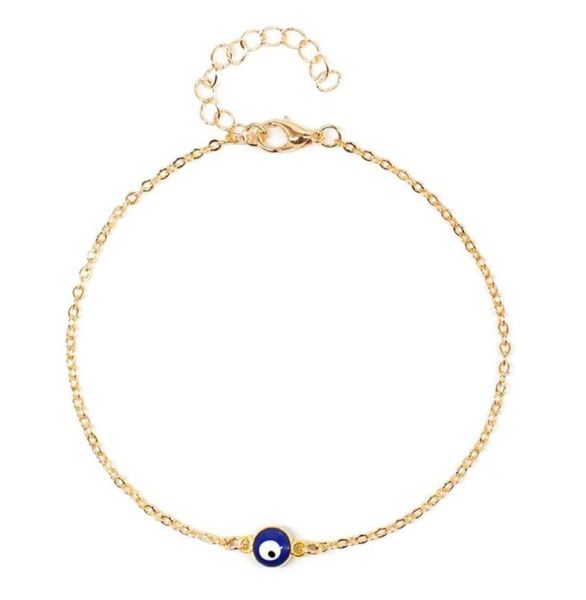

ladies evil eye alloy plating simple anklet 1817 t2011563022, Red;blue