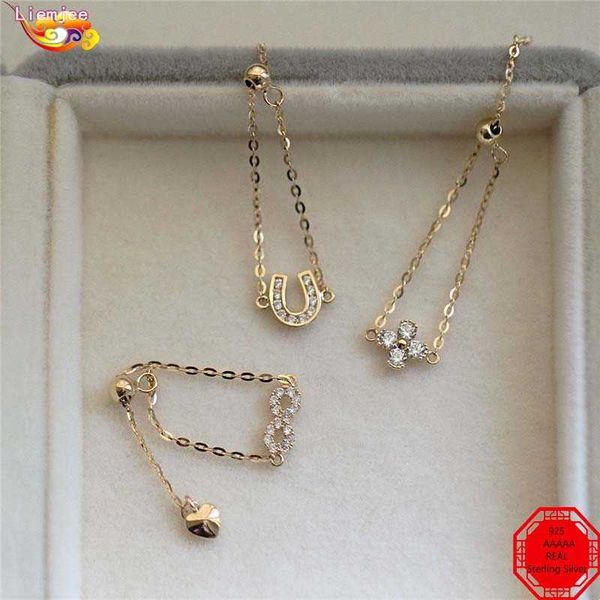 

band rings liemjee fashion jewelry real 925 sterling silver inlaid zircon adjustable chain ring for women feature charm gift all seasons p23