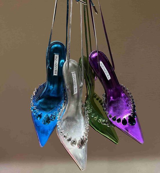 

aquazzuras designers heels womens sandals heels crysta buckle party wedding dress shoes heel party dress shoe, Black