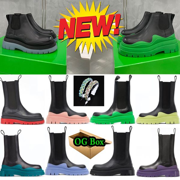 

designer green boots man women knight cowskin ankle half fashion boot colored booties soles cotton rainboots fabric shoes shoe martin winter, Black